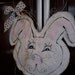 Easter Bunny Floppy Ears Bunny Burlap Door Hanger