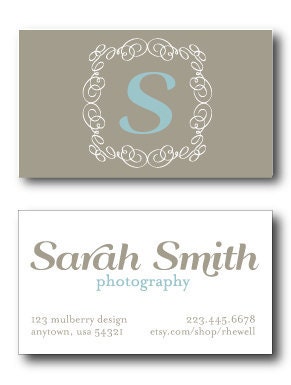 Premade Business Card Design - Customize to Include Your Contact Information