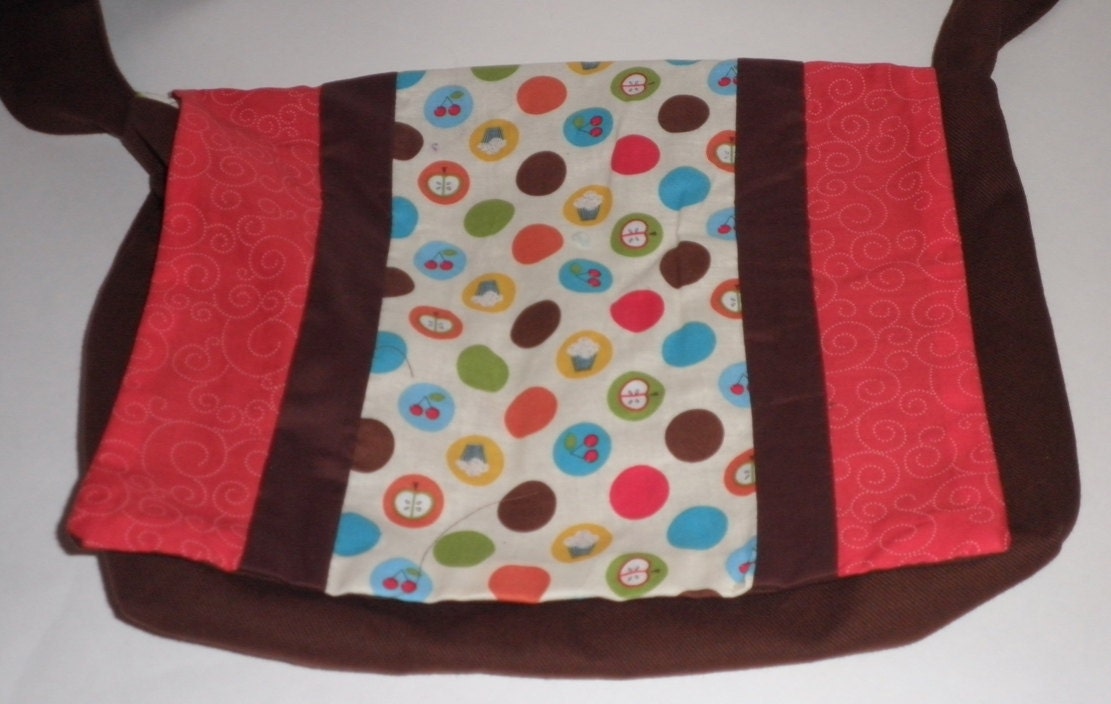Chocolate Brown Messenger Bag Warm Colors