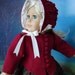 1850's style fitted jacket, bonnet and dress for American Girl or similar 18 inch doll