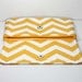 Clutch - Yellow and White Chevron - Ready to Ship