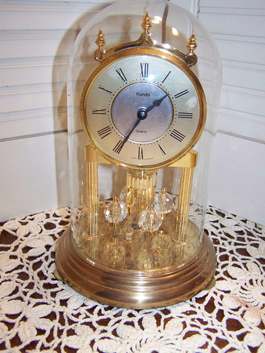 Vintage Quartz Kundo Anniversary Clock by mypicketfencecottage