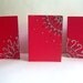 Hand Drawn Cards in Candy Apple Red (Set of 3, envelopes included)