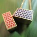 Purple & Orange Pop Dot Box Necklace