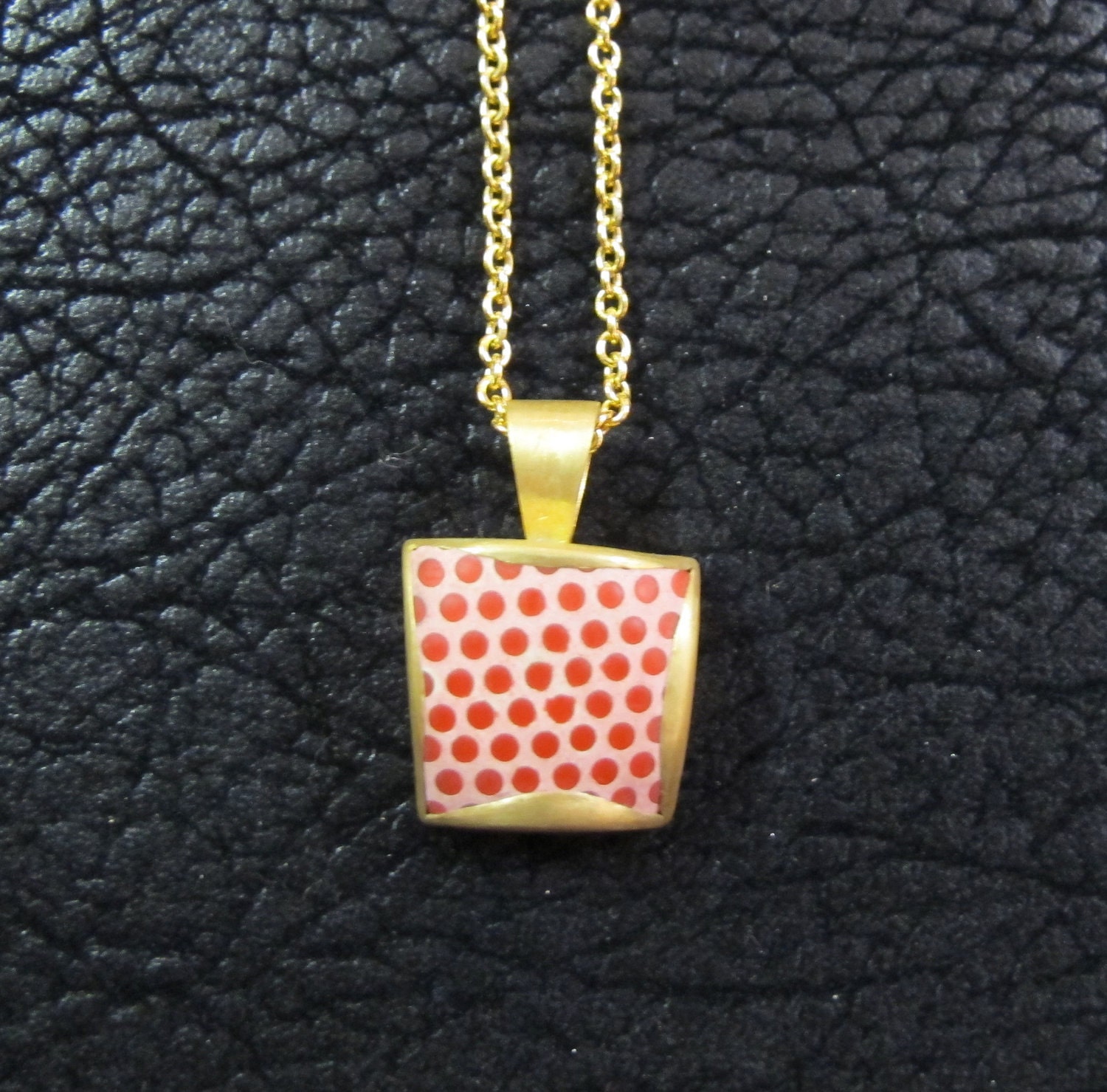 Red Pop Dot Necklace
