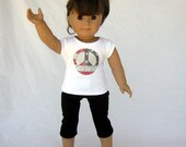 American Flag Peace Sign Tee Shirt