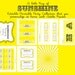 You Are My Sunshine Party Invitation & Printable Party Collection, EDITABLE Text PDF file - you personalize at home with Adobe Reader