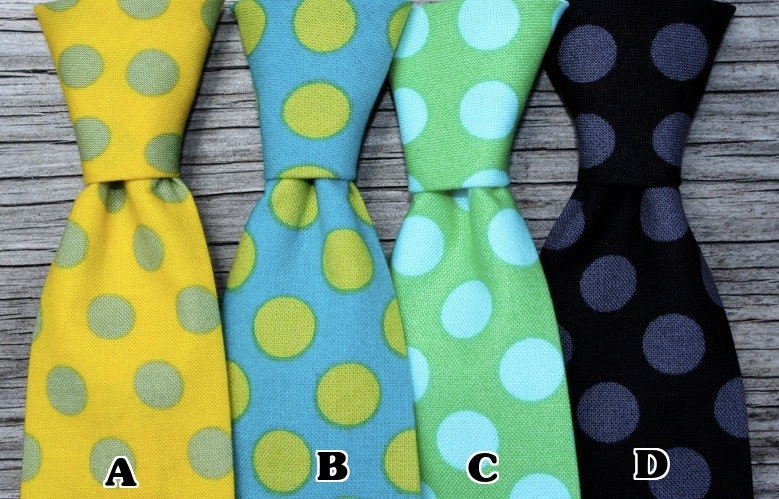 Boys Neck Ties in Polka Dots, pick you favorite