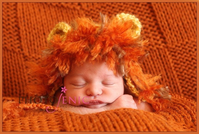 Newborn Lion Hat