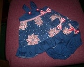 Baby Fourth of July/Memorial day red, white & blue