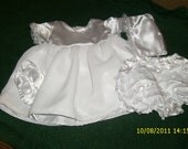 New Baby Girl White lace, Baptism, Chrisening gown, Flower girl Outfit