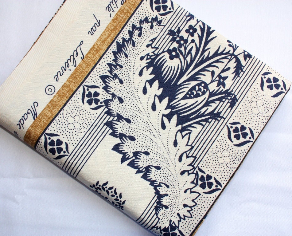 LELIEVRE Cotton Fabric, Marie Louise Pattern, Kenzo Maison Collection