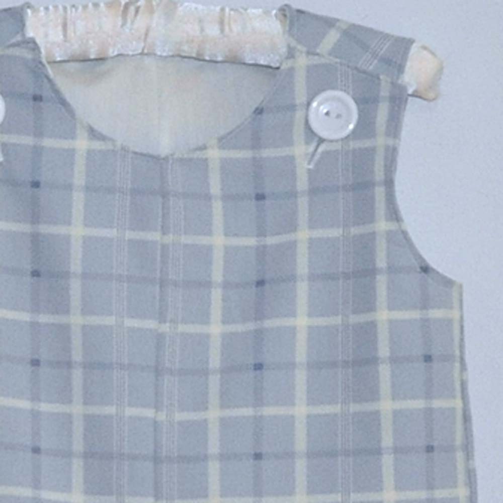 2T Boy's jon jon, shortalls, SALE, Light Blue and White Plaid, eco-friendly