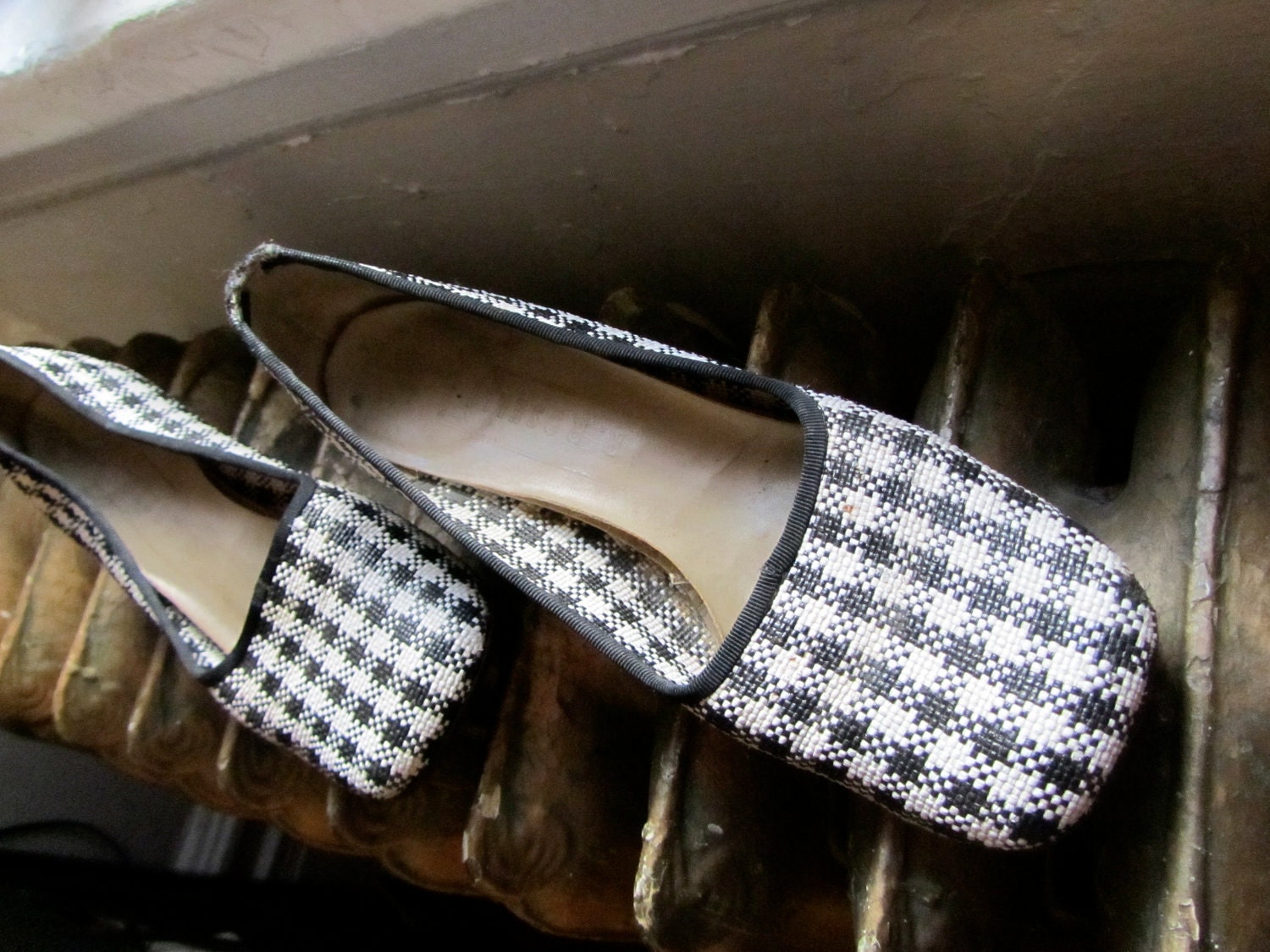 Vintage houndstooth pumps size 8