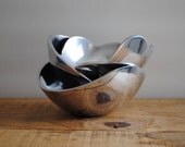 Vintage Silver Bowls - Set of Pintel by Towle Bowls Made in India Tableware