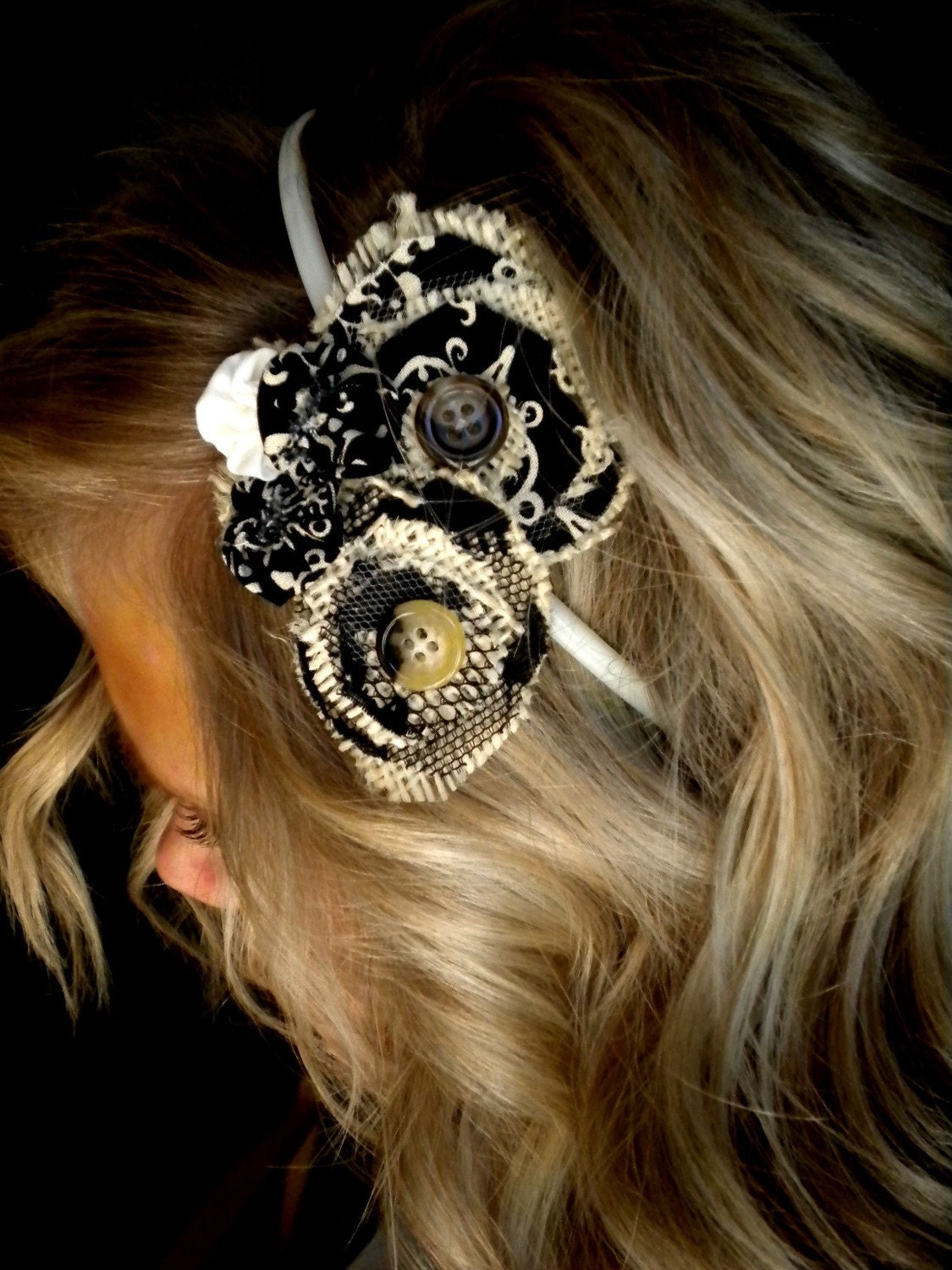 Clasically Creamy Headbands shown in black and in brown