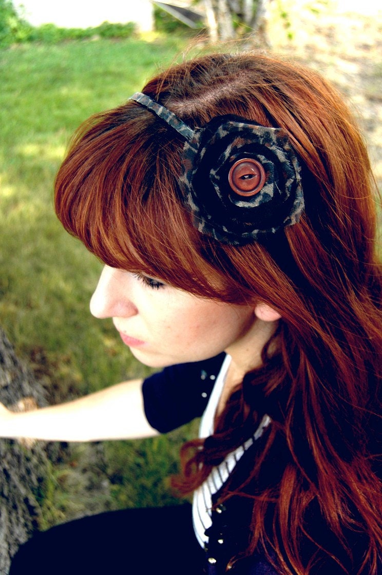 brown Cheetah print chic headband
