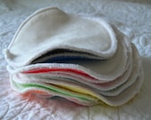 Organic Bamboo Velour and PUL Nursing Pads - 2 Pairs (4 pads) - 5'' diameter