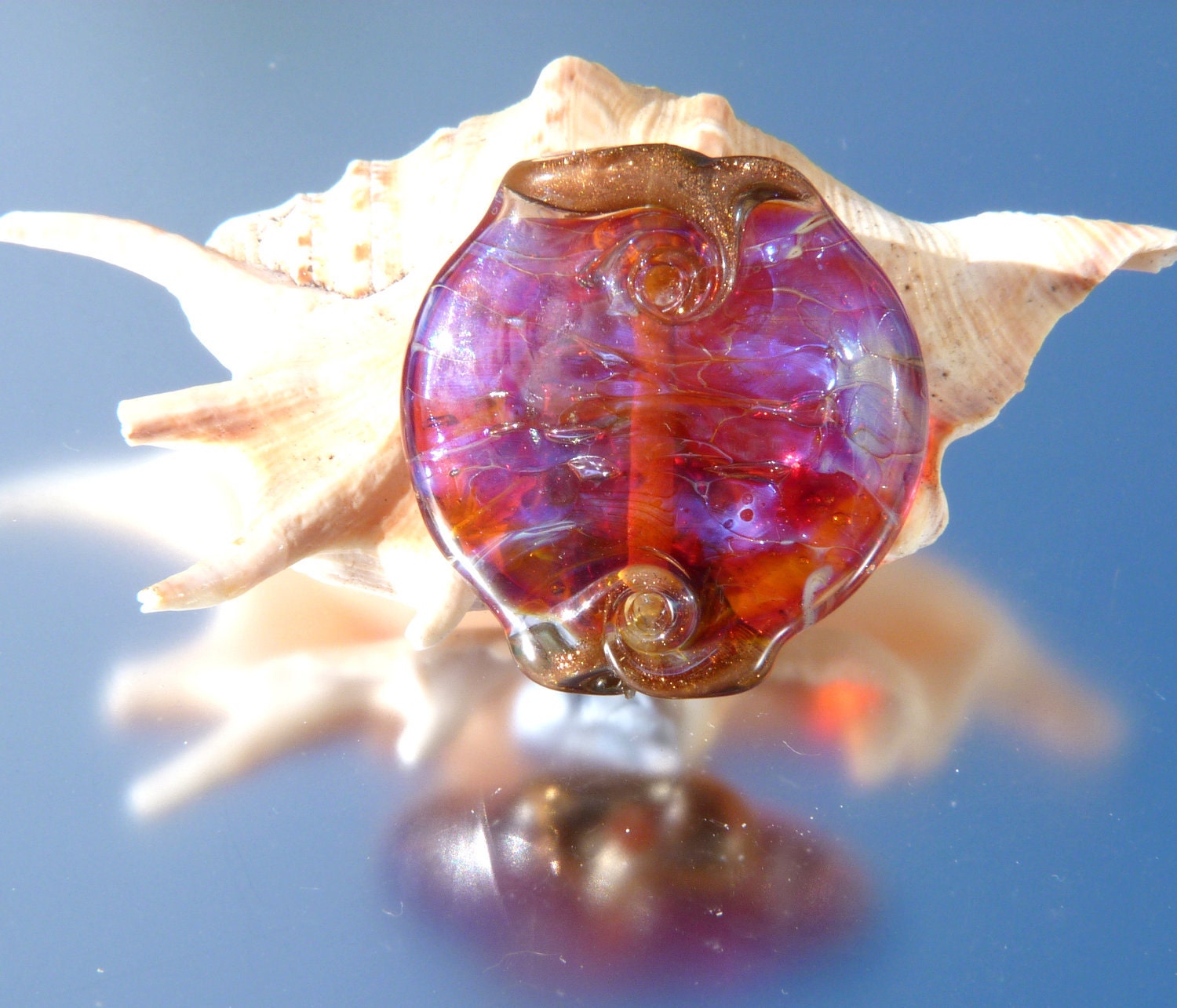 Large lampwork Lentil SRA FHFteam y3