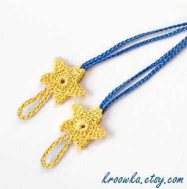 Baby Star Barefoot Sandals in DARK BLUE and YELLOW, foot jewelry, beach accessory for this summer