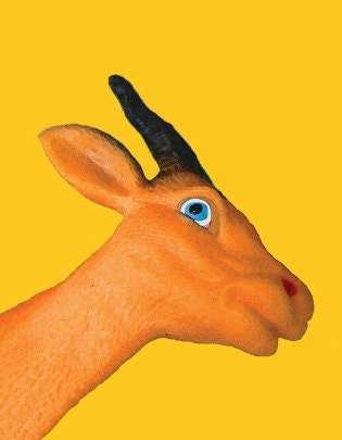 Antelope Card - Toy Portrait Series
