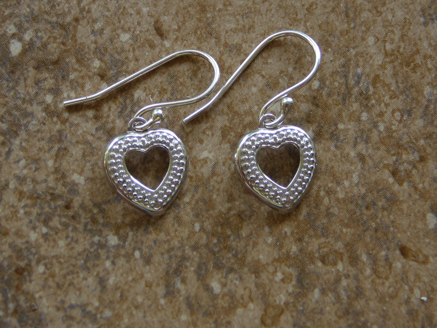 Sterling Silver Heart Earrings 2