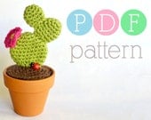 Amigurumi Cactus - Crochet Prickly Pear PDF Pattern - INSTANT DOWNLOAD
