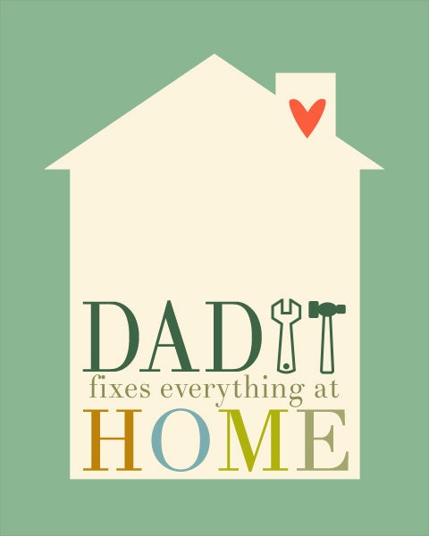 Father's Day Art Print 8 x 10 inch SALE buy 2 get 3