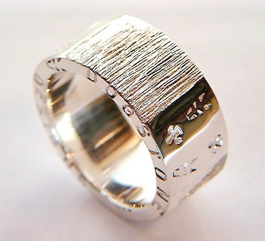 Handmade Silver Ring Chunky Silver Rings Design Personalised Jewelry