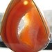 DIY Necklace, Druzy Pendant, Orange Carnelian Natural Gemstone, X-Large Teardrop, Sterling Silver Wire Wrapped with Bail 2" Long