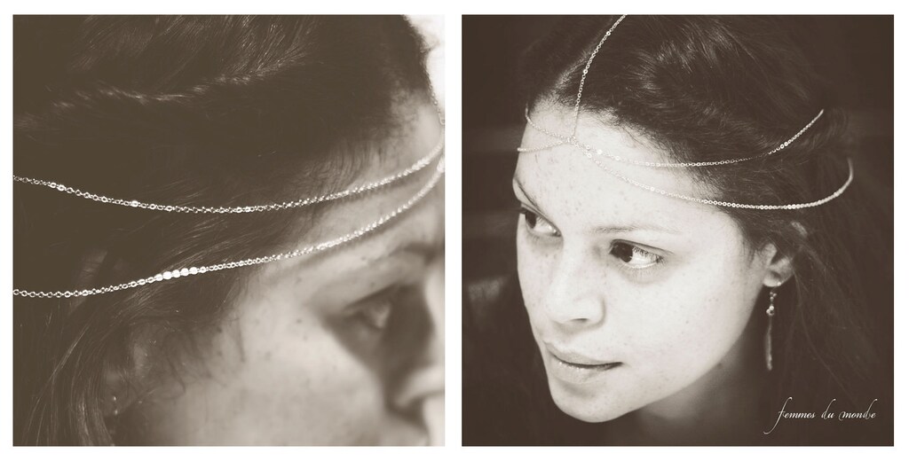Silver Head Chain - Goddess Hair Chain - Headpiece - Hair Jewelry Silver Chain Necklace