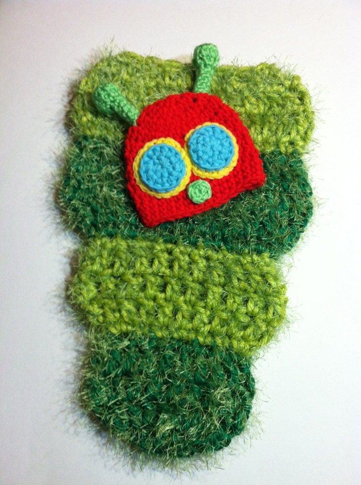 The Very Hungry Baby Caterpillar Hat and Cocoon