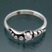 Peapod Sweep Ring with Pearl