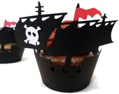 Pirate Ship Cupcake Wrappers - set of 12 Il_170x135