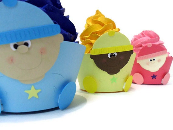 Baby Cupcake Wrappers - set of 12 Il_570xn