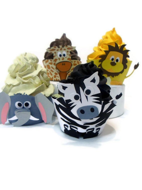 Safari Cupcake wrappers - set of 12 Il_570xn