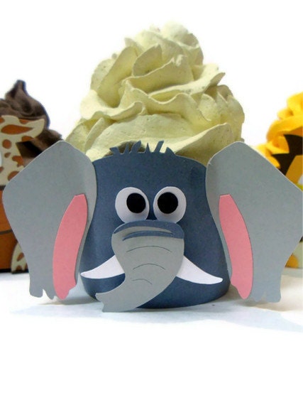 Elephant Cupcake wrappers - set of 12 Il_570xn