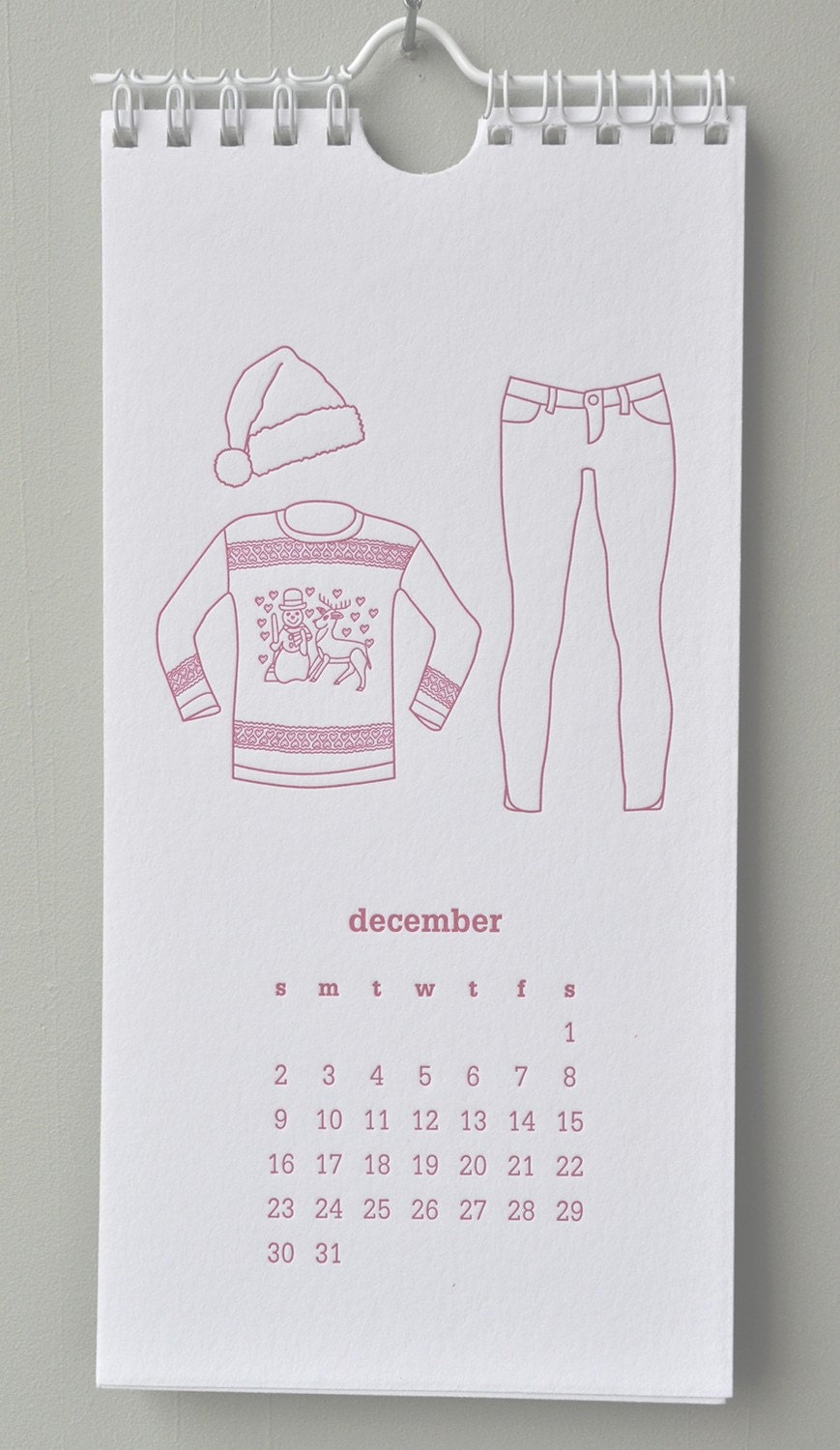 2012 Letterpress Calendar