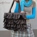 TOTE Brown Laptop bag PADDED - can be any size and any color - Handbag - 2 zippers - waterproof lining - hidden pocket