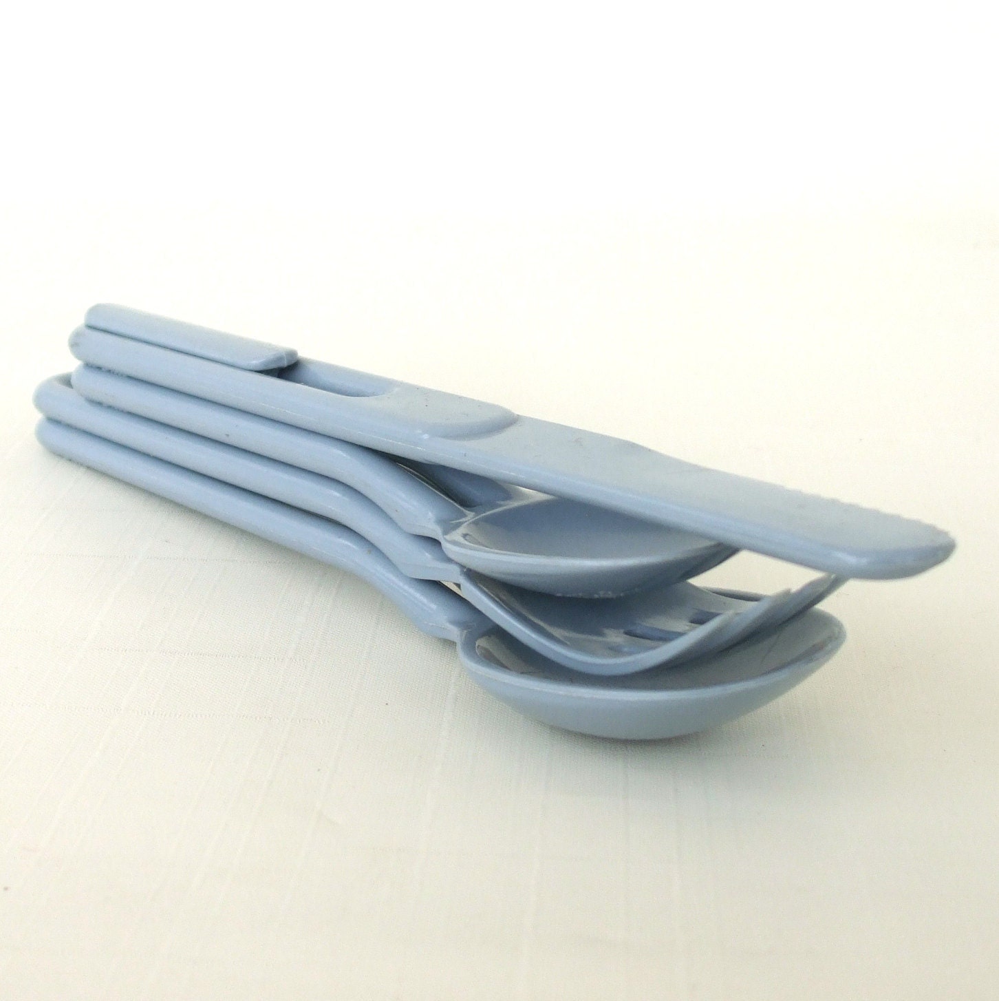 Plastic Flatware Set Camping Picnic Accessory by LaurasLastDitch