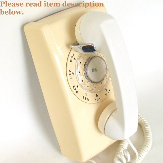 Rotary Dial Phone Deco Tel Decotel Telephone in by LaurasLastDitch
