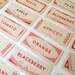 Antique Paper Labels Mason Jar Canning Supplies Gummed 1930s Kitchen
