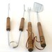 Vintage Foley Barbecue Grill Tool Utensils tong fork spatula set