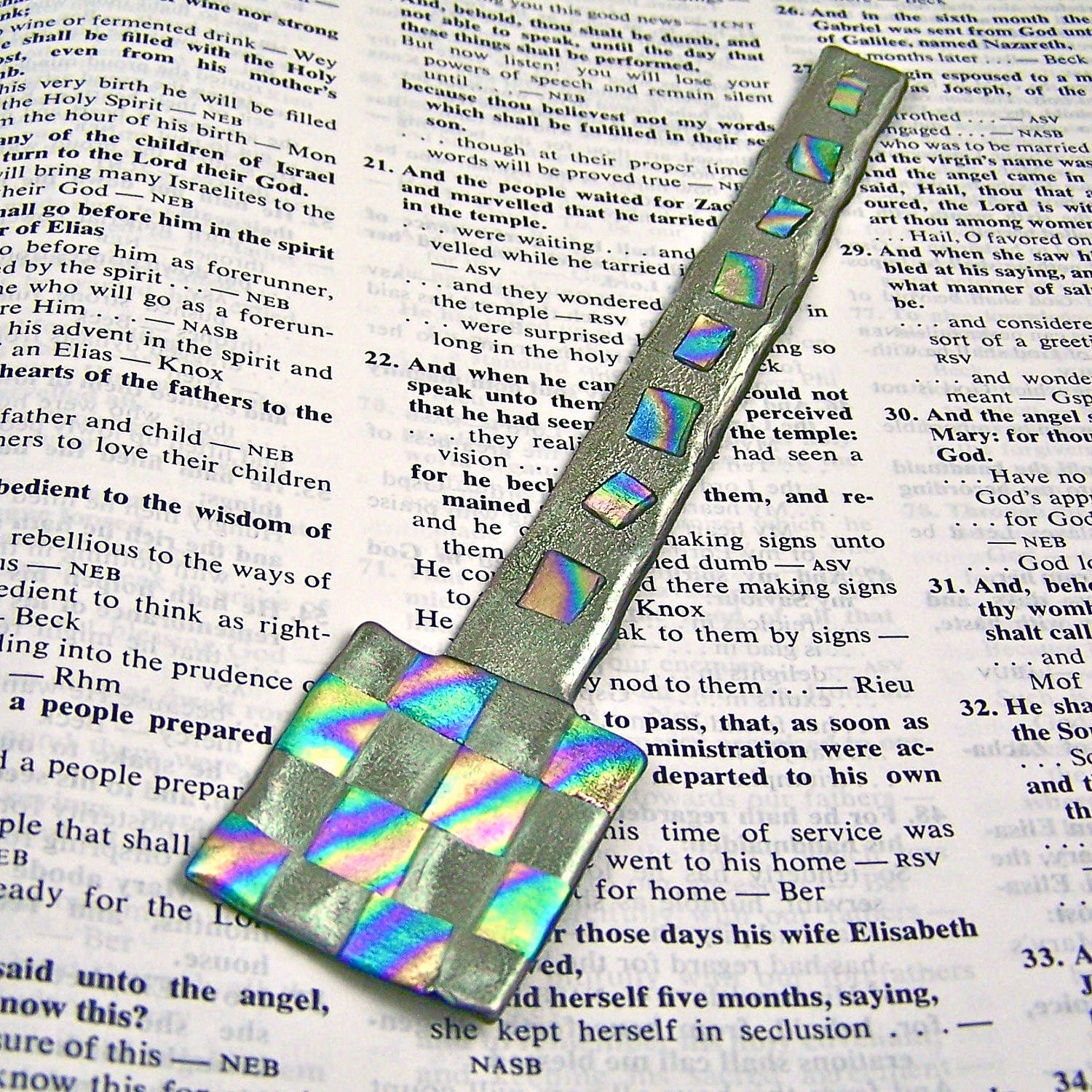 checkered bookmark