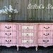 RESERVED Jasmine523 Let Them Eat Cake Shabby French Provincial Paris Apartment PINK Dresser