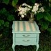 SALE Beachy Coastal Cottage Shabby Side End Table
