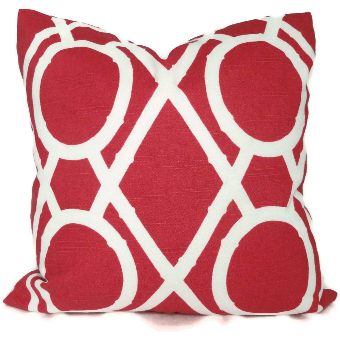 Robert Allen Magenta Bamboo Trellis Decorative Pillow Cover 18x18, 20x20 or 22x22