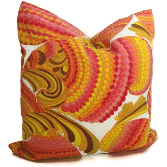 Trina Turk Pisces Punch Indoor Outdoor Decorative Pillow Cover, Schumacher, 18x18, 20x20 or 22x22