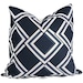 Blue Diamond Trellis Duralee Decorative Pillow Cover, 18x18, 20x20, 22x22, or lumbar pillow - Accent pillow, Throw pillow