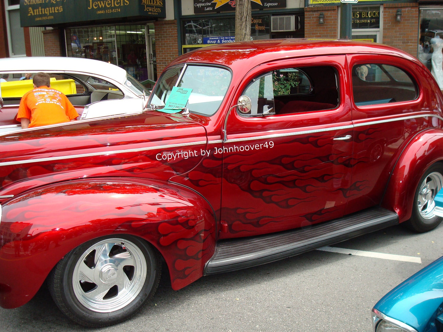 Red, Vintage Car, 4444, Images, prints, picture, download, screen saver, Gifts for him